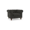 Winchester Essential 1 Seater Fabric Sofa in Graphite Colour