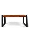 Hamstreet Sheesham Wood Contemporary Rectangle Coffee Table In Natural Teak Finish