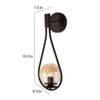 Eliante Modern Hanging Lights Mild Steel & Glass Material Brown & Champaign Finish
