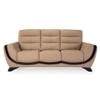 Davos 3 Seater Leatherette Sole in Mushroom Beige Colour