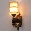 Eliante Modern Wall Lights Mild Steel & Glass Material Antique & Champaign Finish