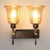Eliante Modern Wall Lights Mild Steel & Glass Material Gold & Champaign Finish
