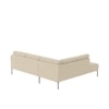 Modernelegance Wood Right Aligned 3-Seater With Upholstery Non Storage Sofa In Beige Colour