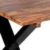 Rosslyn Sheesham Wood Contemporary Dining Table In Teak Finish