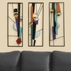 W-Akina Abstract Metal Wall Decor in Multicolor Set of 3