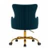 Doe Buck Adan Modern Teal Velvet Office Chair