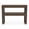 Epsilon Solid Wood Console Table In Danish Walnut Finish