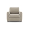 Apollo High Back 1 Seater Fabric Sofa in Oyster Beige Colour