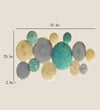 W-Hiren Abstract Metal Wall Decor in Multicolor Set of 1