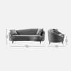 Corpen Fabric Sofa (Grey)