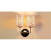 Rocco Dual Multicolor cotton shade wall mounted lamp with Steel Base