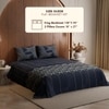 Stoa Paris King Size Bedsheet Bedsheet, Collection Navy