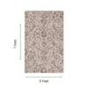Neulooms Handloom Knotted Reversible Flatweave Area Rug Chocolate Brown or Ivory 5x7