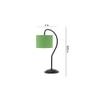 Green Jute Curvy table lamp with Iron Base (SP16)