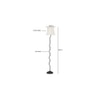 Angus Black Cotton Shade Floor Lamp