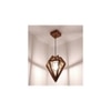 Gem Brown Solid Wood Single Hanging Light