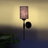 Devansh Metal Electric Wall Light in Black Colour with Blue Shade Count of 1 Light
