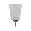 Devansh Steel Electric Wall Light in Steel Colour with White Shade Count of 1 Light