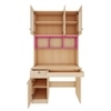 Swotty Study Table With Storage Pink And Beige Teak