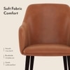 Owen Lounge Chair in Tan Leatherette