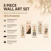 The Castle Decor Peace Dream Relax Wall Art Set of 5 27x48 Inch
