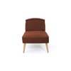 Recame Fabric Chaise Lounger in Brown Colour
