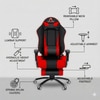 ASE Gaming Gold Series With Footrest Gaming Chair (Red)