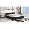 Hoshi Engineered Wood Queen  Size Bed With Box Storage (Wenge Finish)