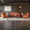 Russet 1 Seater Leatherette Sole in Cinnamon Brown Colour