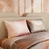 Stoa Paris 300TC UltraSatin King Size Comforter,  Lightweight, Blush, Grey Peach