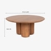 Buda Solid Wood Coffee Table in Brown Colour