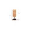 Eliot Square Bamboo Table lamp with Brown Wood Base