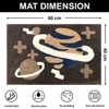 Luxe Home Macau Planet Bath Mat (40x60 cm)- Coffee