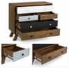 Ran Solid Wood 5 Drawer Chest in Mango Natural & Multicolour