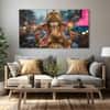 The Castle Decor Lord Ganesha Wall Painting Wooden Framed 27x48 Inch (Style 18)