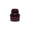 369 Leatherette One Seater Manual Recliner in Burgundy Colour