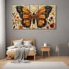 The Castle Decor Butterfly Wall Painting Wooden Framed 27x48 Inch