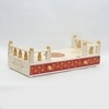 D'Dass White Mdf and Sheesham Wooden Temple For Pooja