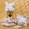 Set Of 5 Floral Square Cushion Covers