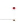Estelle Maroon Cotton Shade Floor Lamp