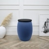 Metalsmith Metal Side Table in Blue Finish