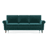 Oxford 3 Seater Fabric Sofa in Malibu Colour