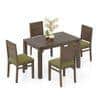 Atlas Solid Wood 4 Seater Dining Table With Atlas Dining Chair Set