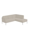 Modernelegance Wood Right Aligned 3-Seater With Upholstery Non Storage Sofa In Grey Colour