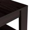 Striado Rectangular Solid Wood Coffee Table In Mahogany Finish