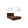 Hera Solidwood Headbord With Box Storage Queen Bed