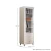 Hexa Engineered Wood Bookshelf Wooden Multipurpose Storage Rack in Frosty White Colour