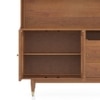 Klint Solid Wood Bar Cabinet (Amber Walnut Finish)