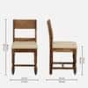 Rangrez Sheesham Wood 6 Seater Dining Set in Provincial Teak Finish with Cushioned Chairs