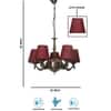 Devansh Solid Wood Electric Wall Light in Multi Colour with Multi Shade Count of 1 Light